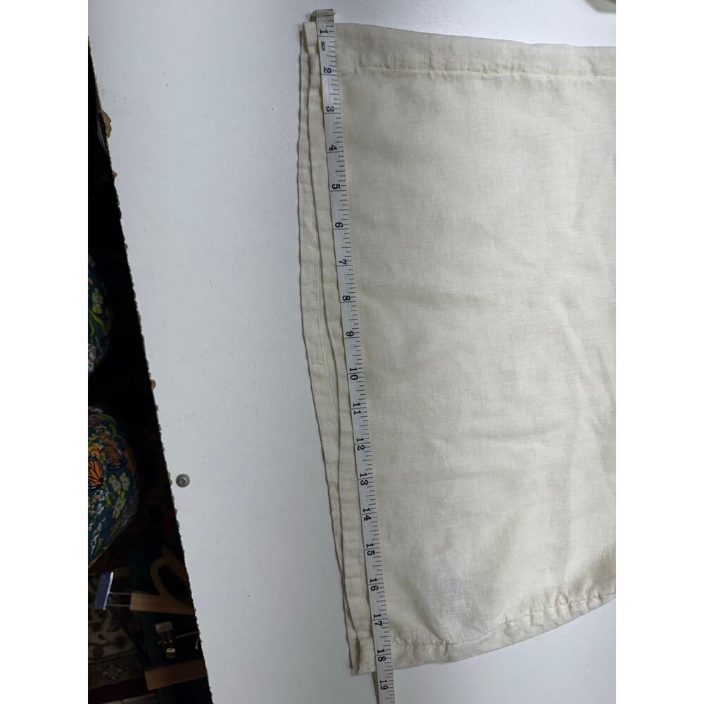 Haute Hippie Style Jumpsuit Sz M Ivory Linen Blend Romper Wide Leg Pockets - Picture 11 of 12